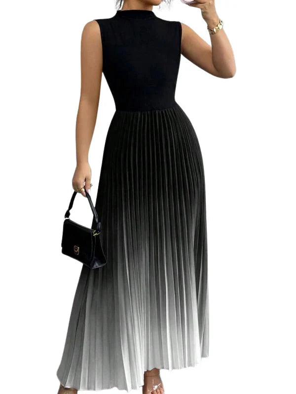 Aurélie Ombre Pleated Maxi Dress