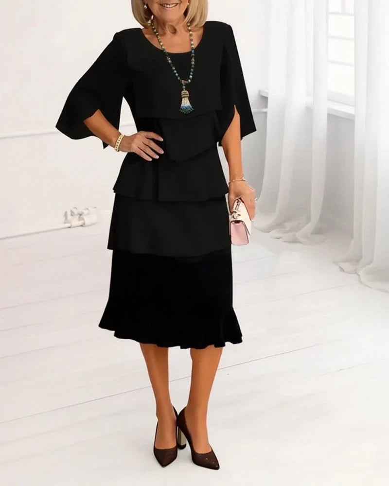 Sofia Elegant Ruffle Dress