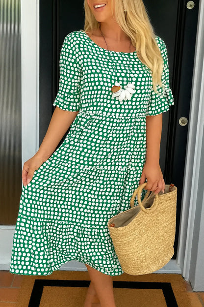 Fiona Sable Short - Sleeve Midi Dress