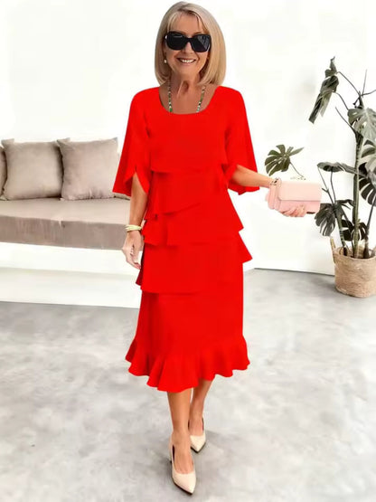 Sofia Elegant Ruffle Dress