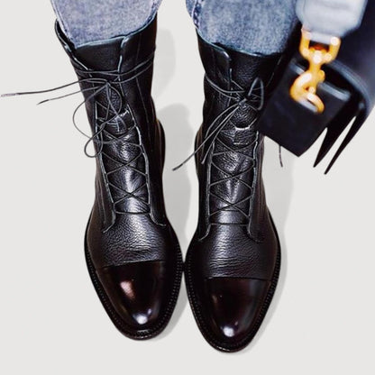 ELAINE – LACE-UP ANKLE BOOTS
