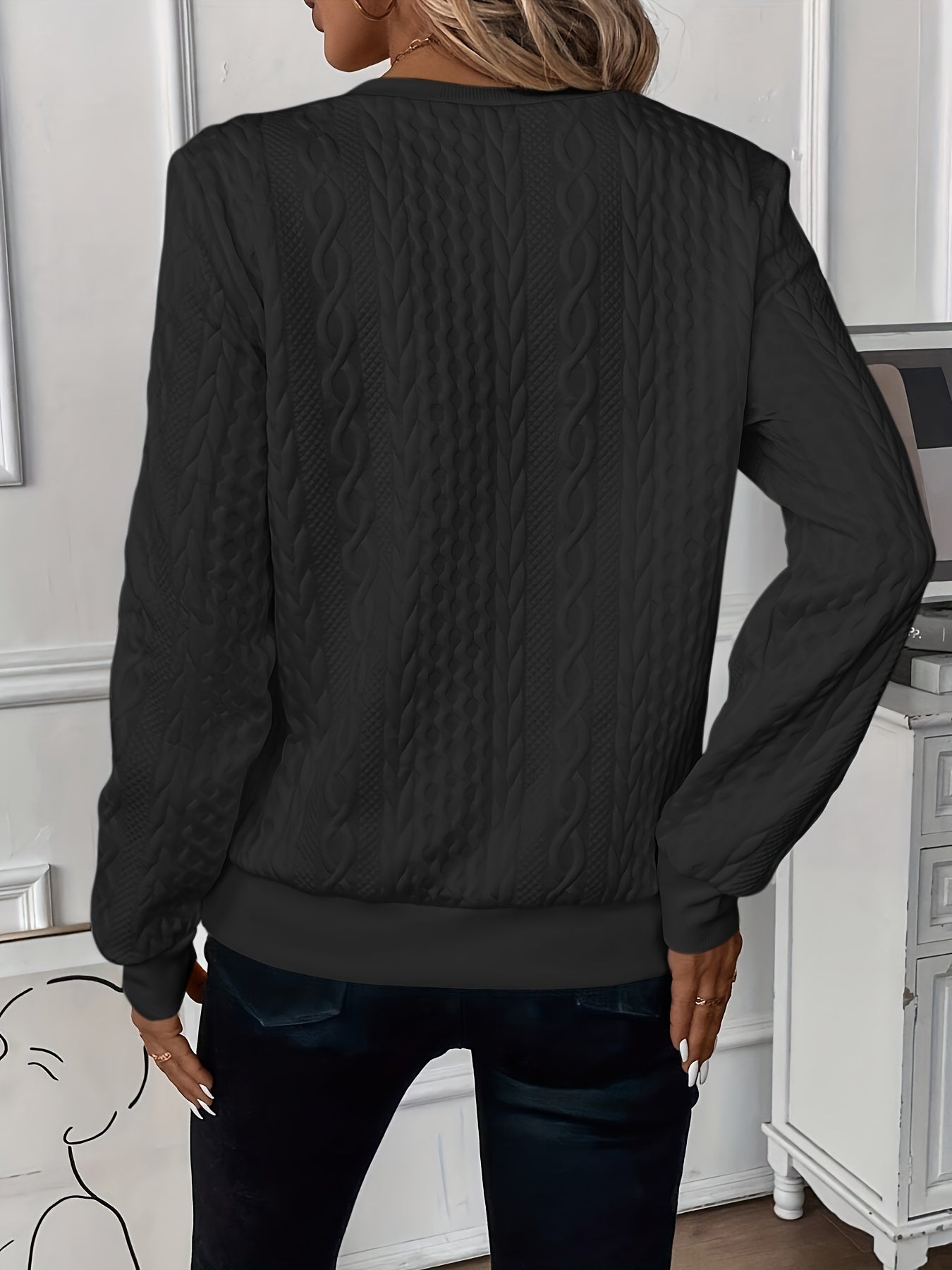Emma | Zip-Up Cable Knit Sweater